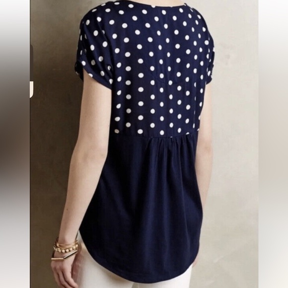 ANTHROPOLOGIE Porridge Elva Polka Dot Top / Size Small / NWT - Picture 2 of 8
